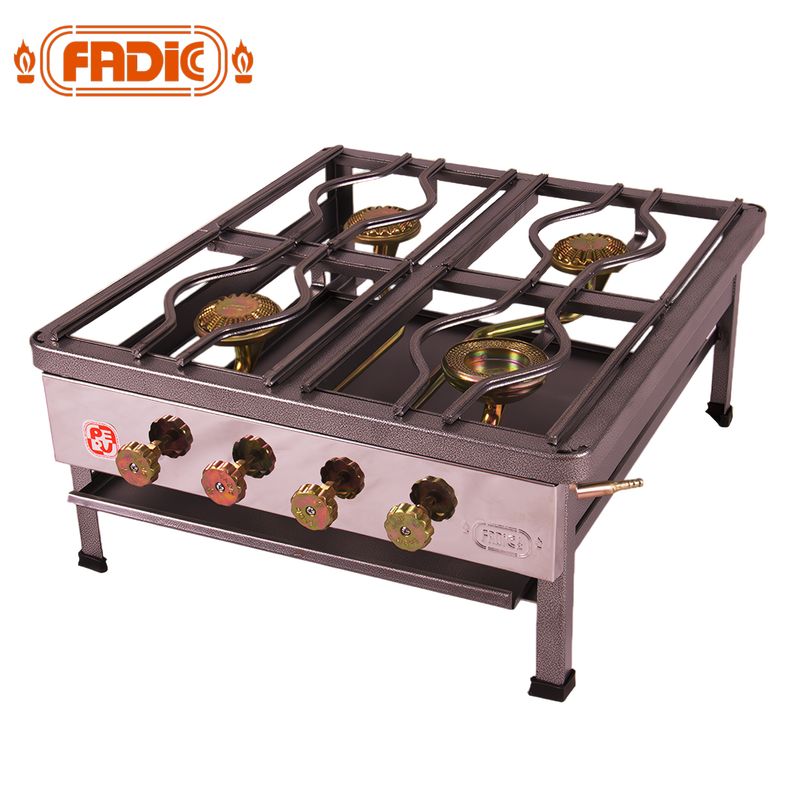 FADIC - Cocina de Mesa Semi Industrial Fadic 4 Hornillas N°3 FSI04-01