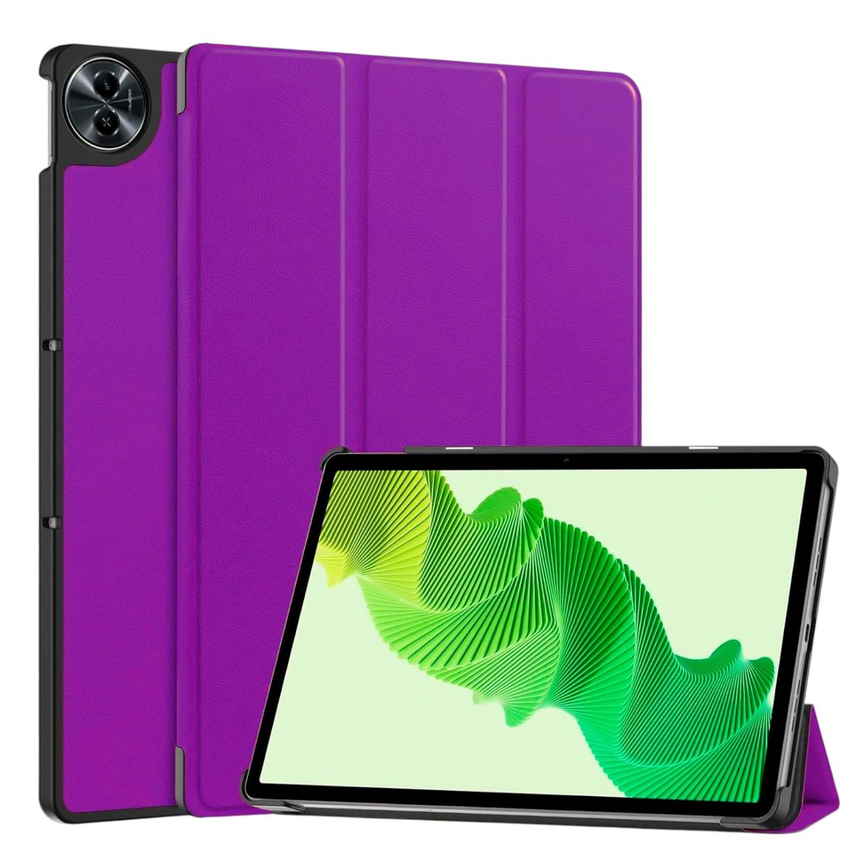 FUNDAANTIGOLPES - Funda Bookcover para Tablet REALME PAD 2 Morado