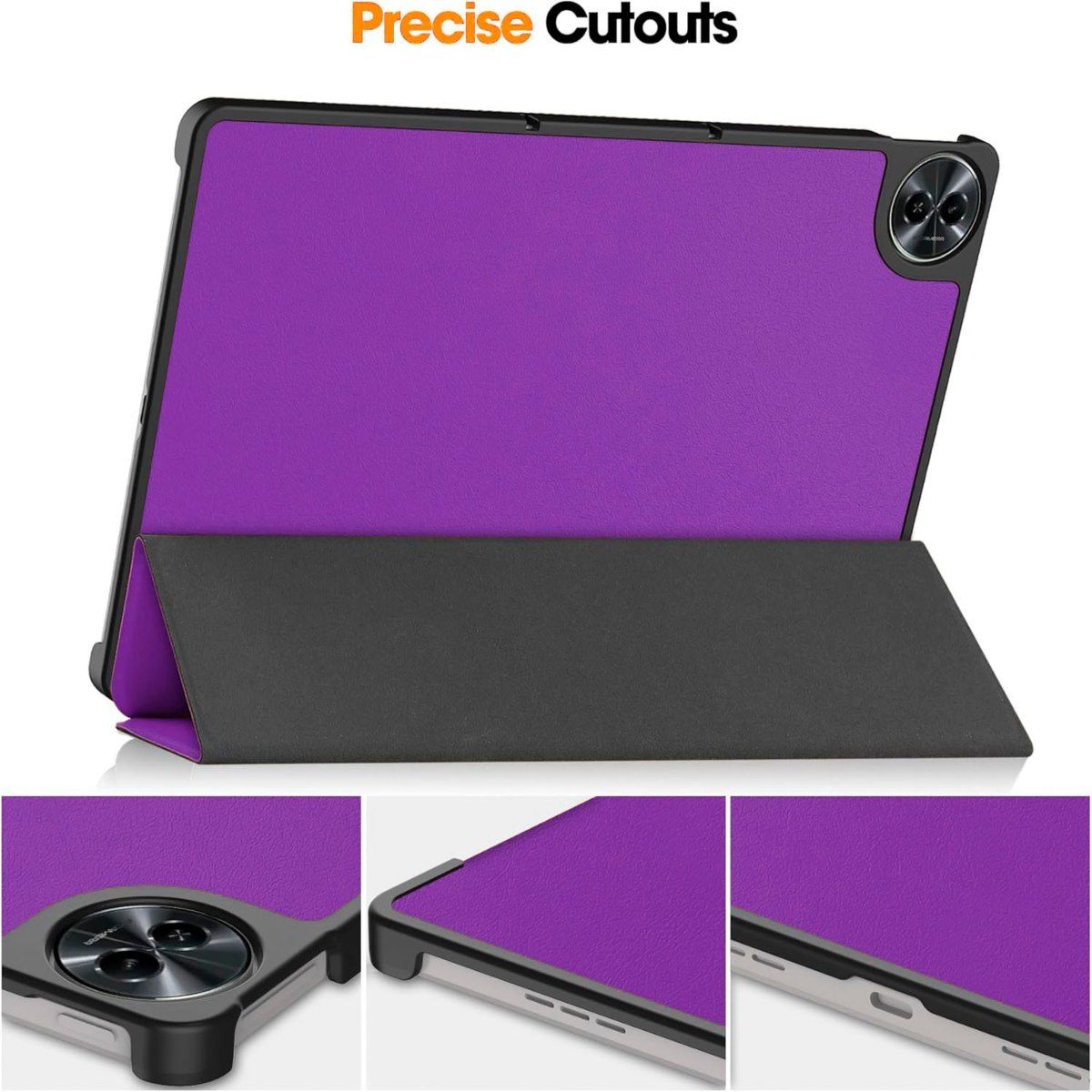 FUNDAANTIGOLPES - Funda Bookcover para Tablet REALME PAD 2 Morado