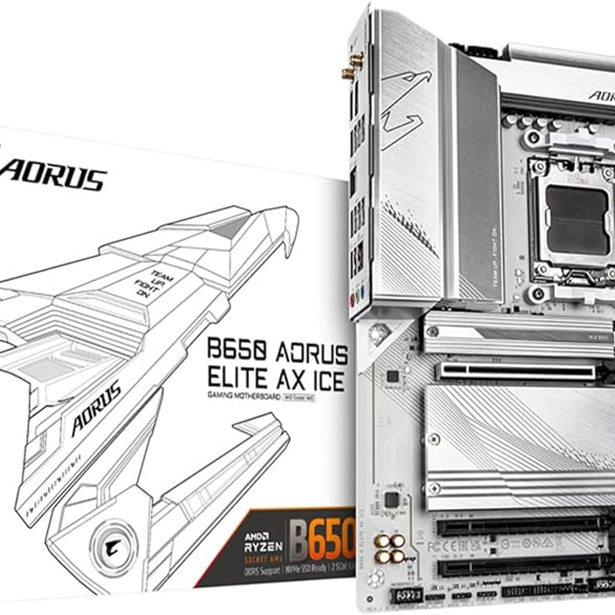GIGABYTE - Motherboard Gigabyte B650 AORUS ELITE AX ICE AMD B650 AMD AM5 ATX