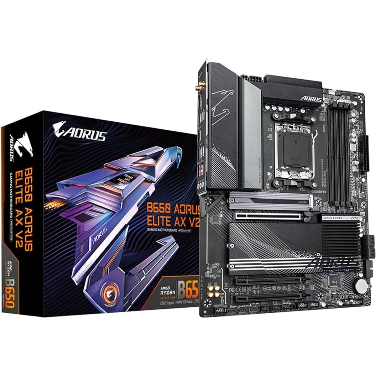GIGABYTE - Motherboard Gigabyte B650 AORUS ELITE AX V2 AMD B650 AMD AM5 ATX