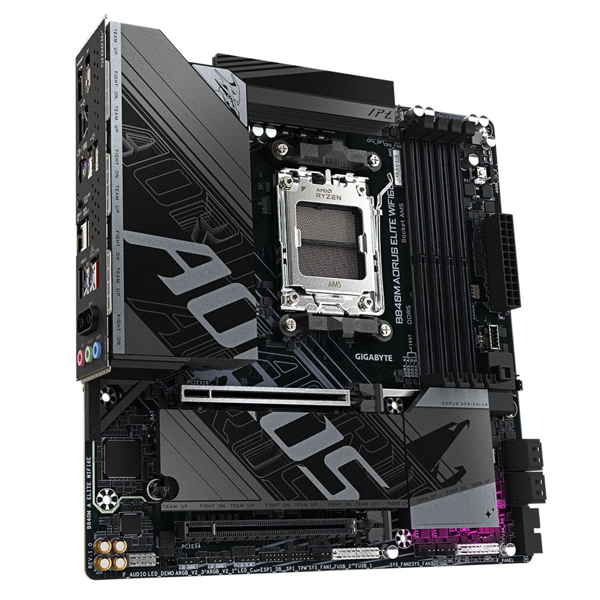 GIGABYTE - Motherboard GIGABYTE B840M AORUS ELITE WIFI6E AMD B840 AMD AM5 micro-ATX