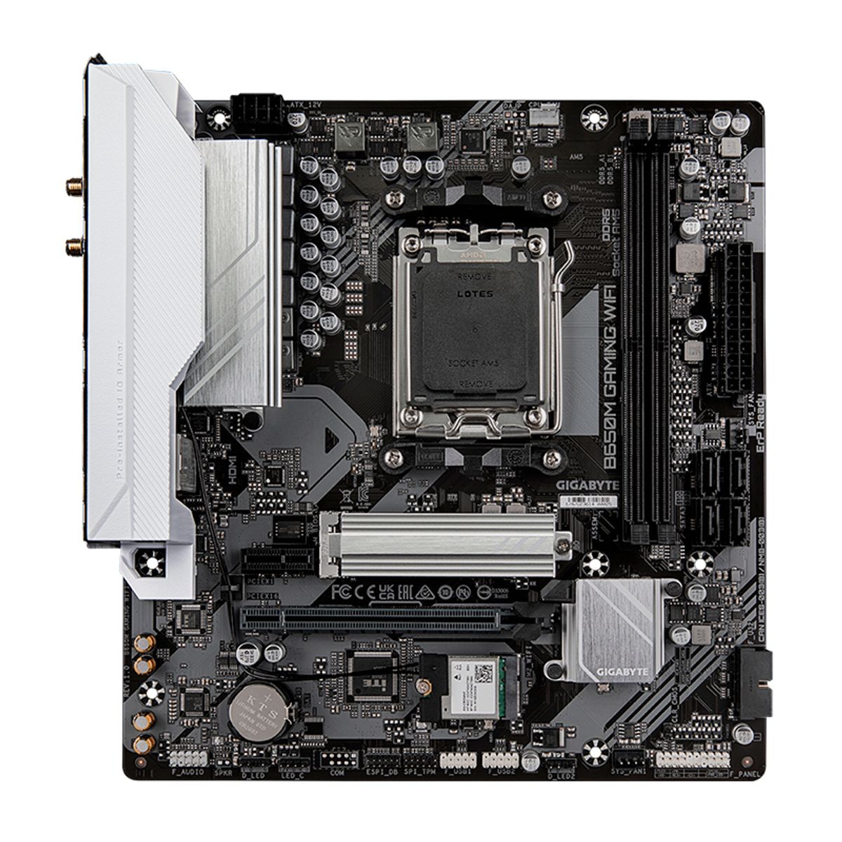 GIGABYTE - Motherboard Gigabyte B650M GAMING WIFI AMD B650 AMD AM5 mATX