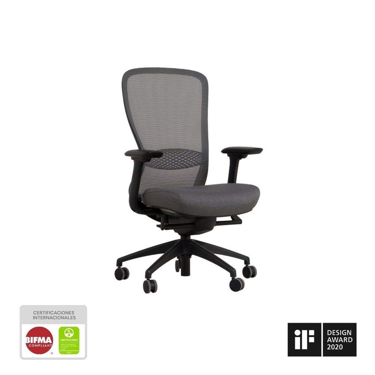 NIHM - Silla De Oficina Ergonómica Giratoria Nihmo 5 New Operativa Negro