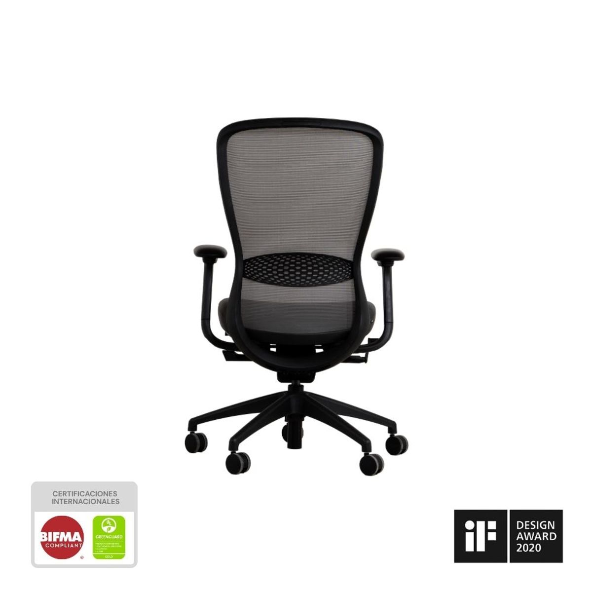 NIHM - Silla De Oficina Ergonómica Giratoria Nihmo 5 New Operativa Negro