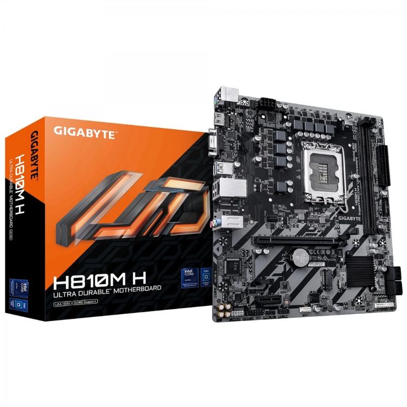 GIGABYTE - Motherboard GIGABYTE H810M H Intel H810 LGA 1851 micro-ATX