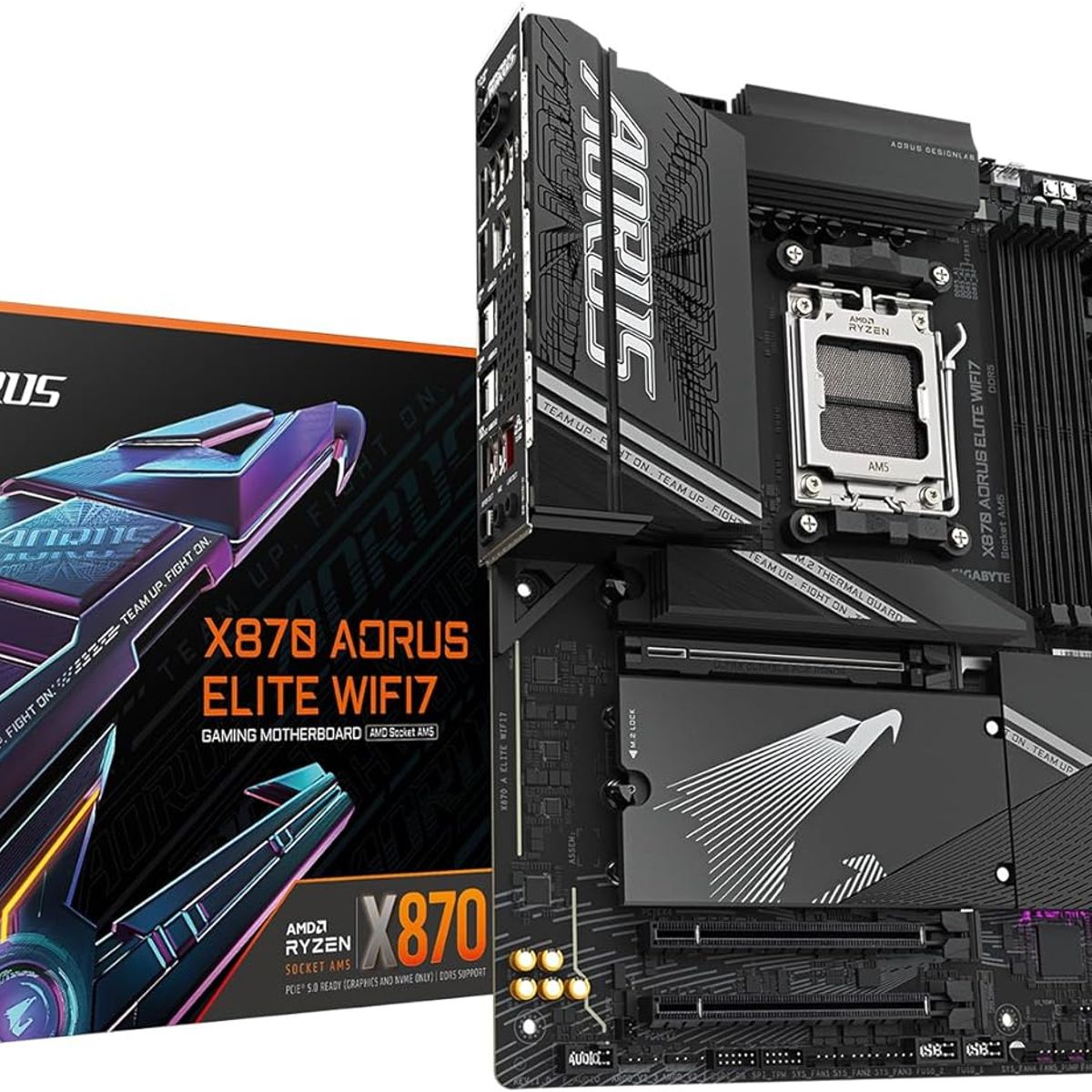 GIGABYTE - Motherboard GIGABYTE X870 AORUS ELITE WIFI7 AMD X870 AMD AM5 ATX