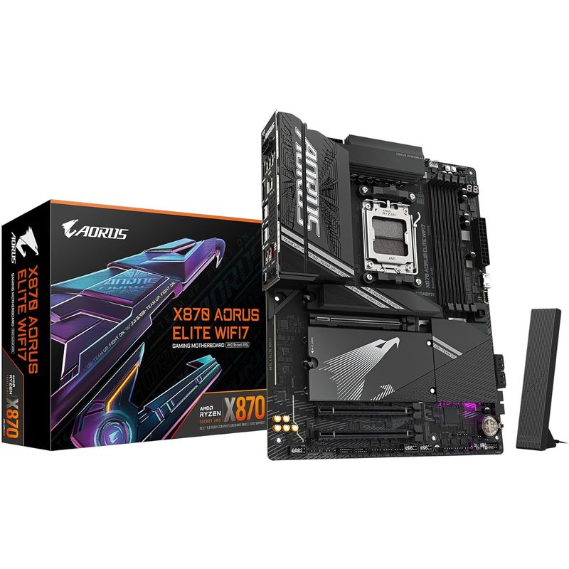 GIGABYTE - Motherboard GIGABYTE X870 AORUS ELITE WIFI7 AMD X870 AMD AM5 ATX