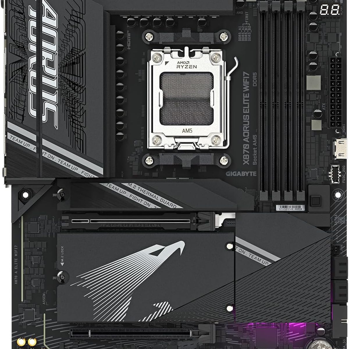 GIGABYTE - Motherboard GIGABYTE X870 AORUS ELITE WIFI7 AMD X870 AMD AM5 ATX
