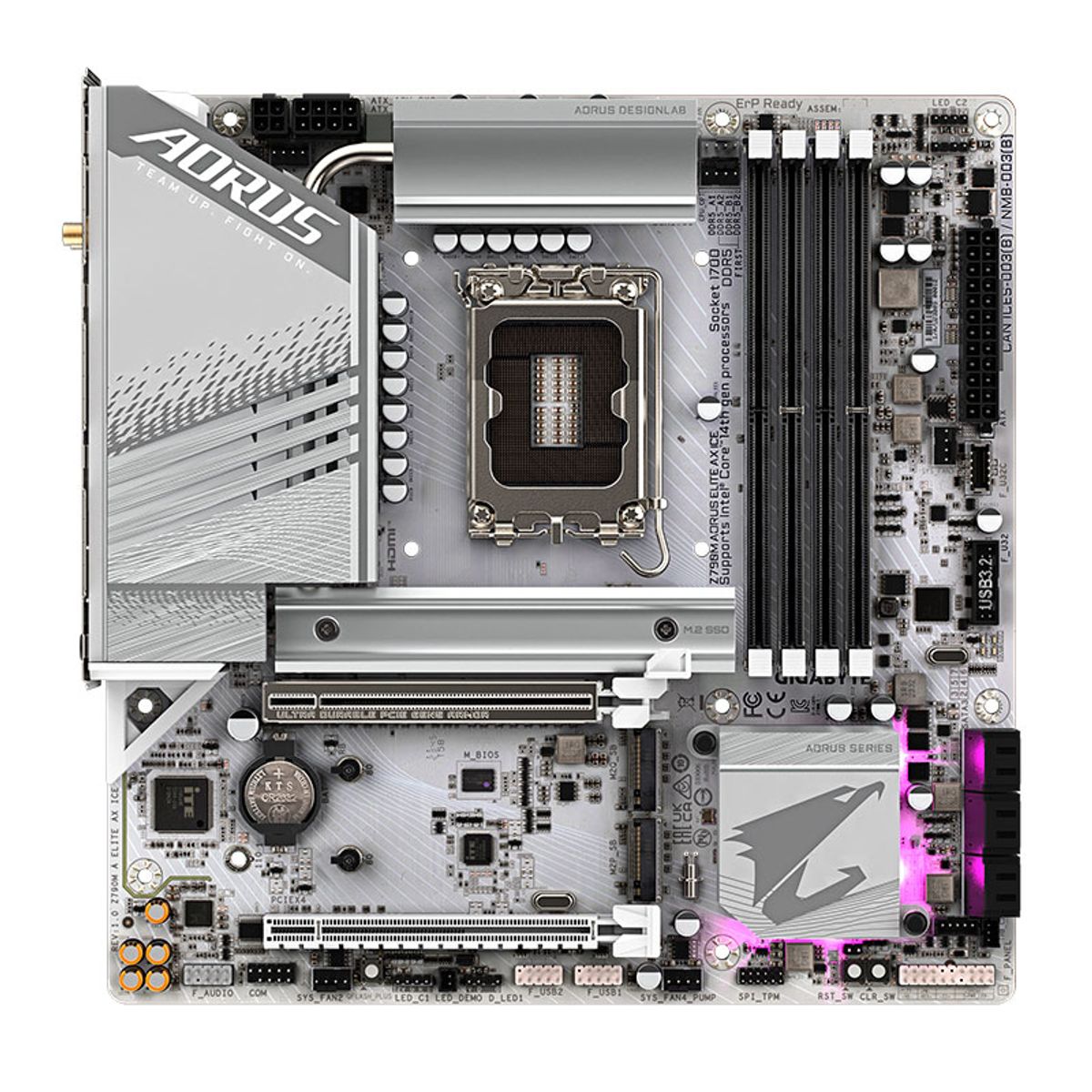 GIGABYTE - Motherboard Gigabyte Z790M AORUS ELITE AX ICE Intel Z790 LGA1700 mATX