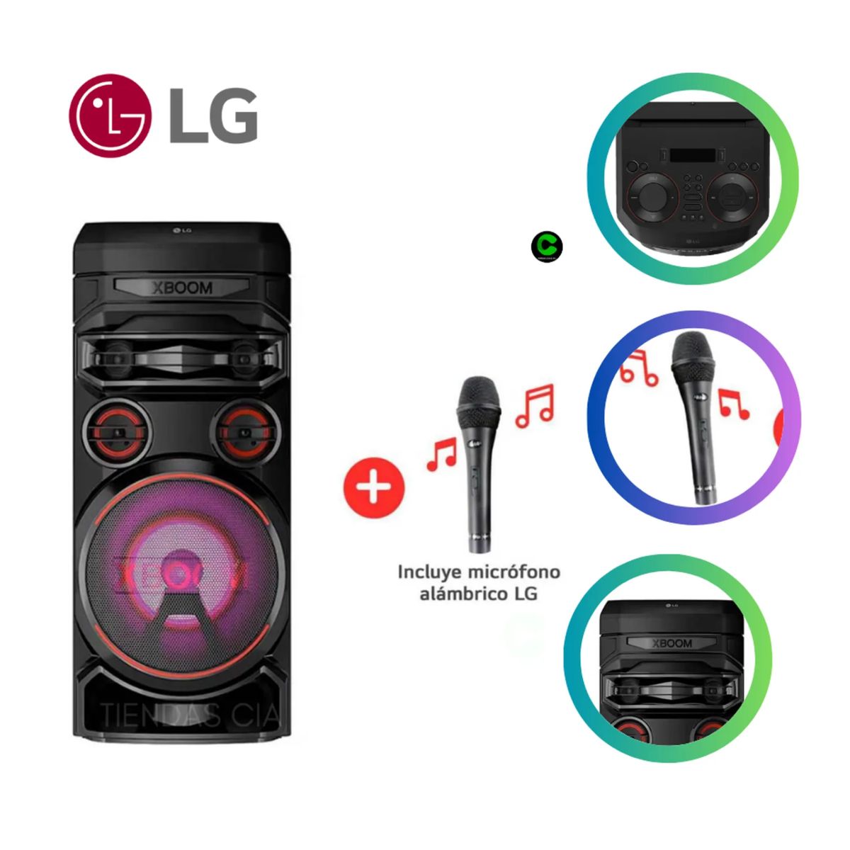 LG - TORRE DE SONIDO XBOOM LG - RNC7 KARAOKE