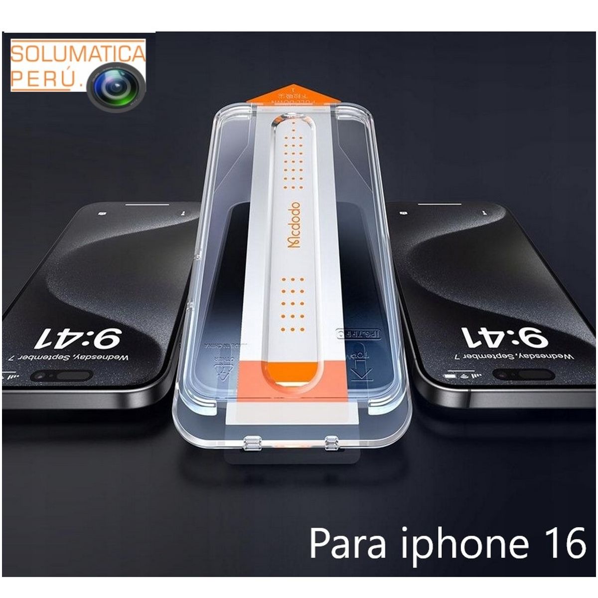 MCDODO - Protector de Pantalla Vidrio Templado Premium Para Iphone 16 - MCdodo