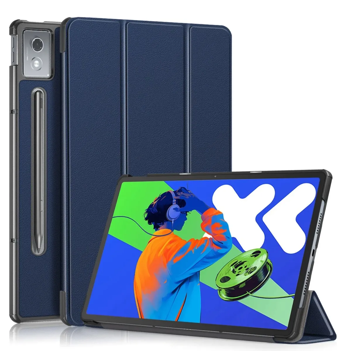 FUNDAANTIGOLPES - Funda Bookcover para Tablet LENOVO IDEA TAB PRO 12,7 Azul