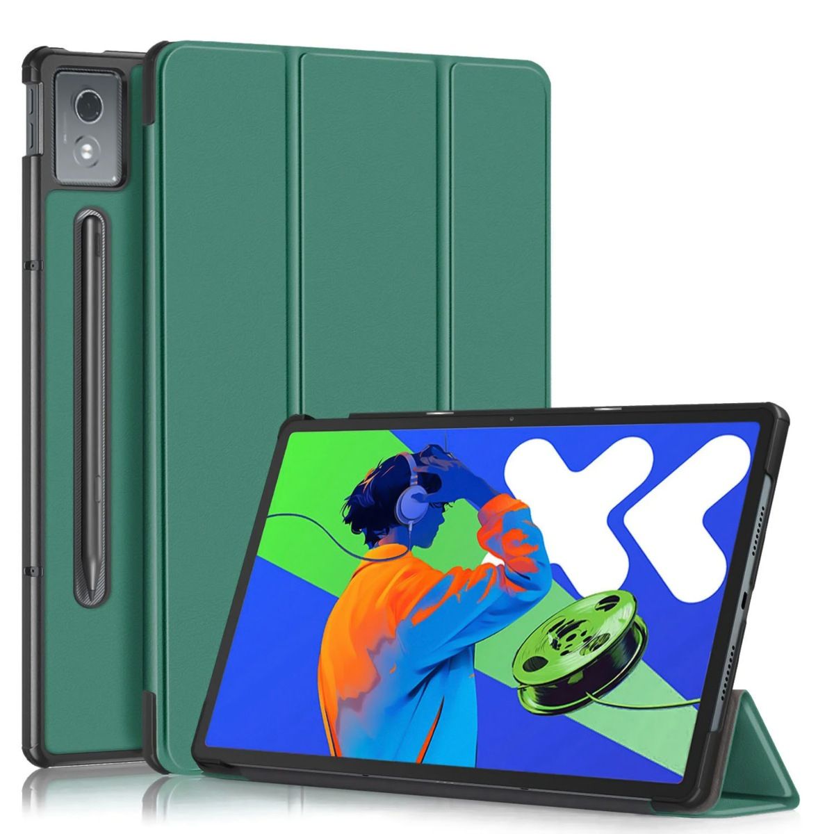 FUNDAANTIGOLPES - Funda Bookcover para Tablet LENOVO IDEA TAB PRO 12,7 Verde