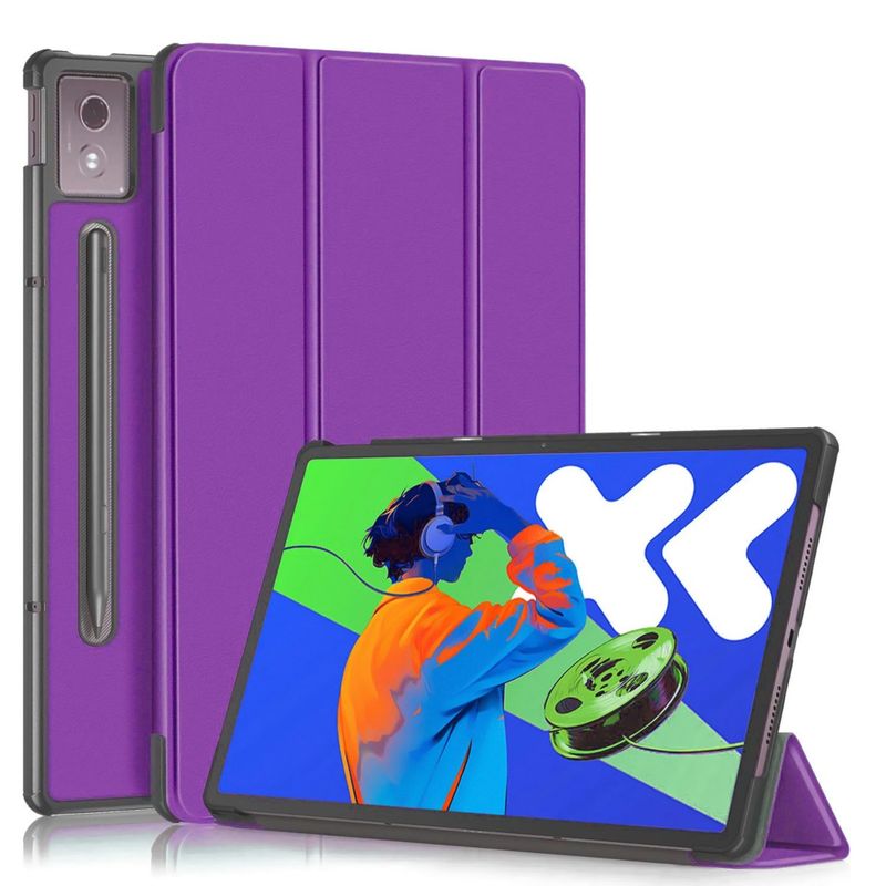 FUNDAANTIGOLPES - Funda Bookcover para Tablet LENOVO IDEA TAB PRO 12,7 Morado
