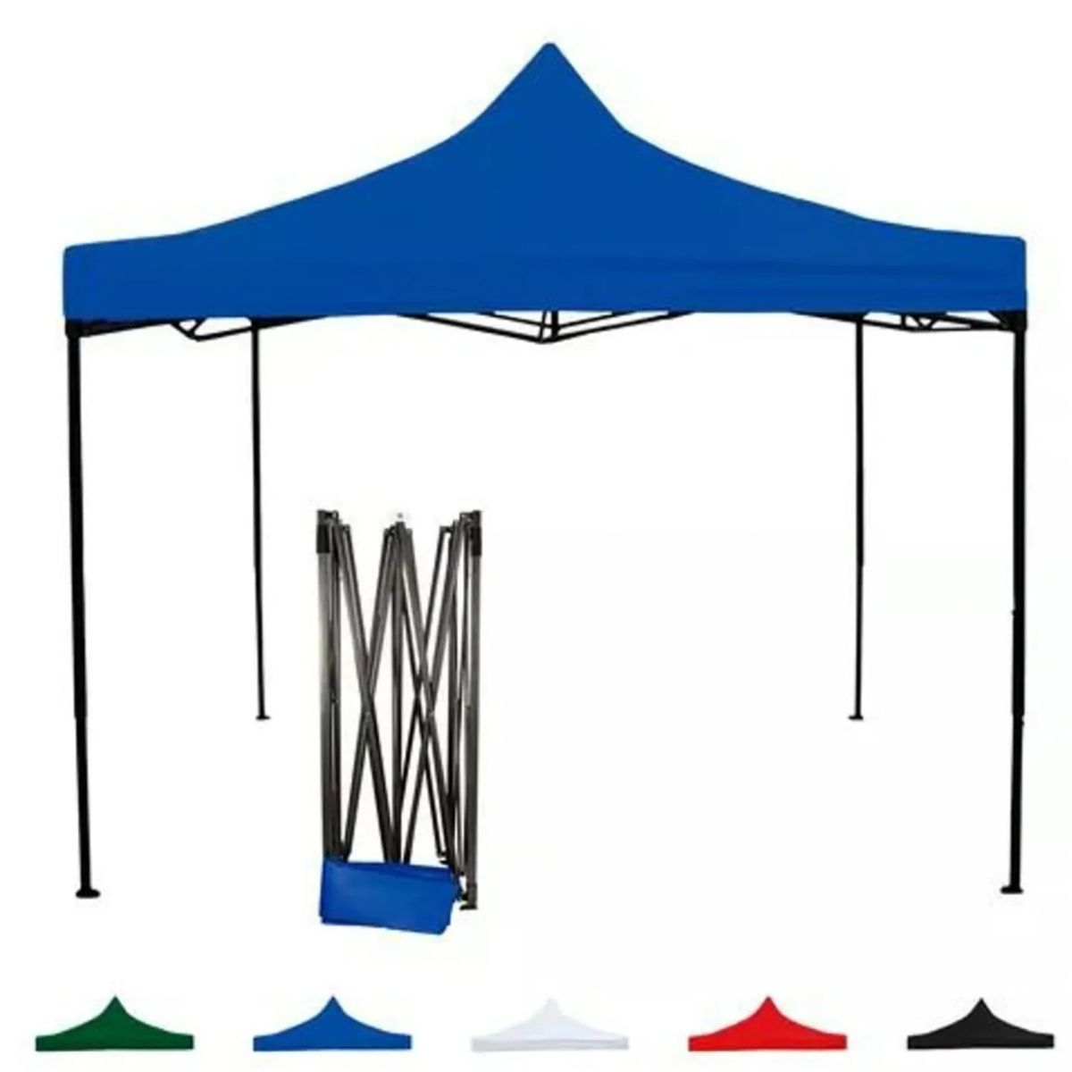 GENERICO - TOLDO 3X3 PLEGABLE REFORZADO Y RESISTENTE AZUL