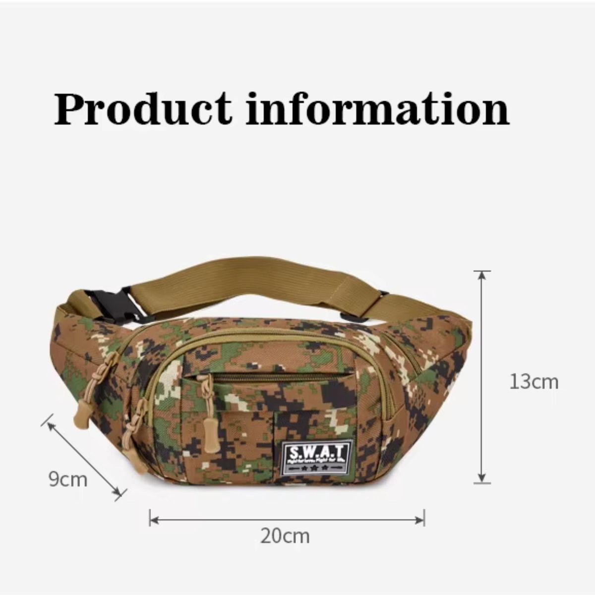 GENERICO - Makeway - Canguro Riñonera Táctico multi bolsillos