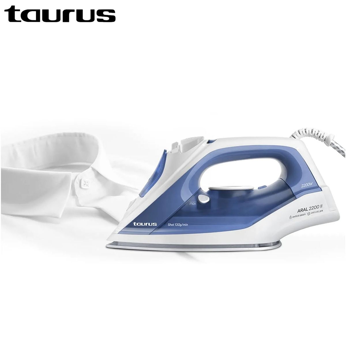 TAURUS - Plancha Taurus a Vapor ARAL 2200 II Azul