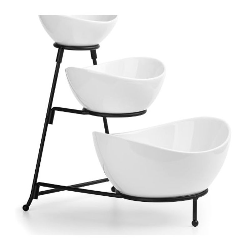 GENERICO - Bandeja de 3 Niveles para Piqueos o Frutas