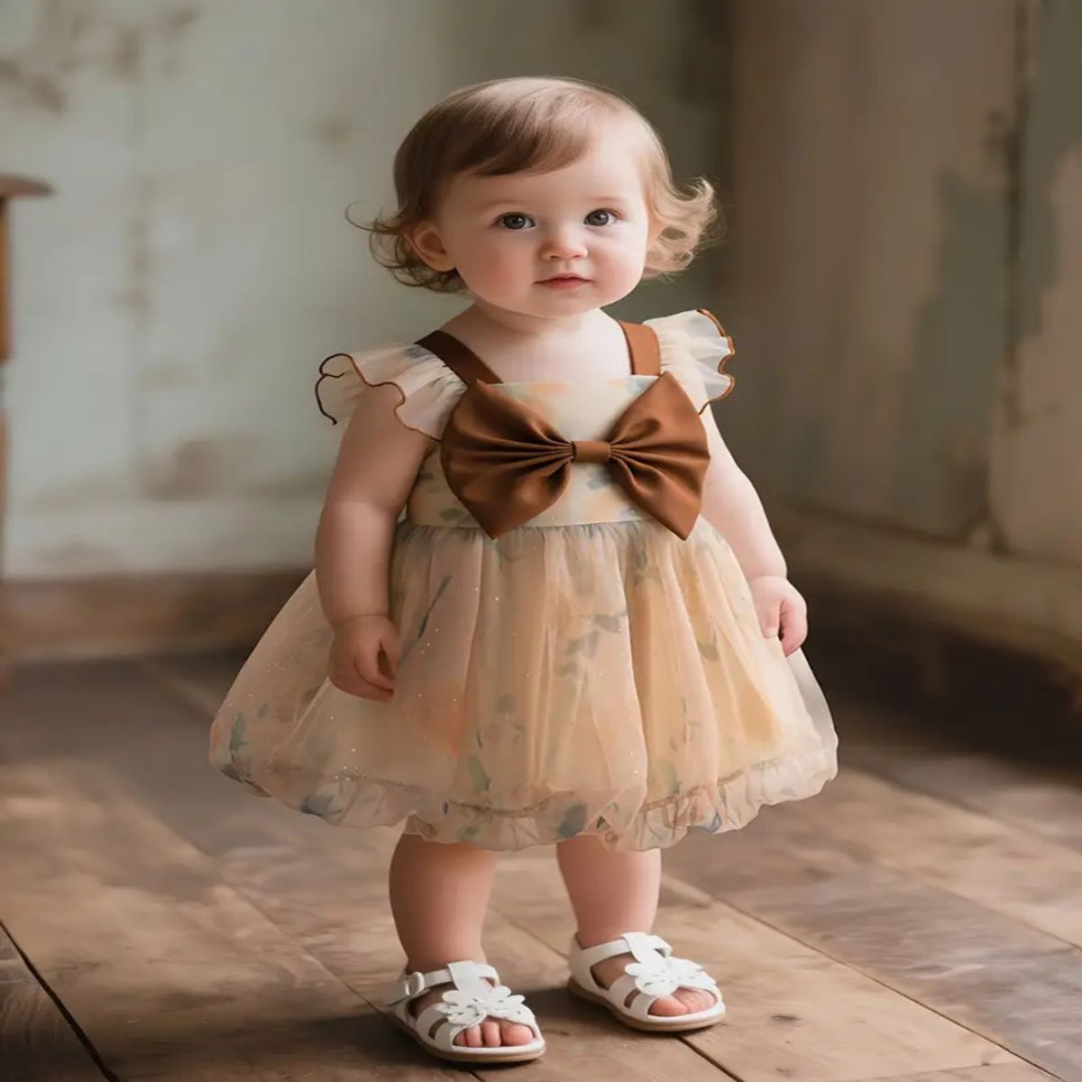 GENERICO - VESTIDO PARA BEBE DE DISEÑO DE FLOR