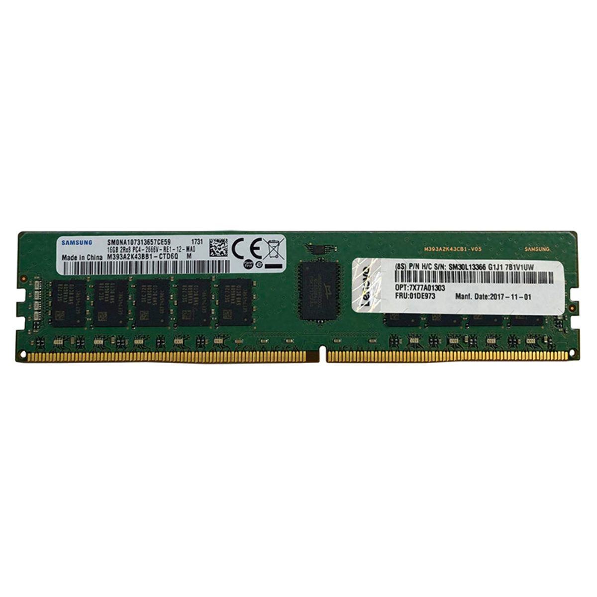 LENOVO - Memoria Lenovo ThinkSystem 16GB TruDDR5-4800MHz 1Rx8 ECC UDIMM