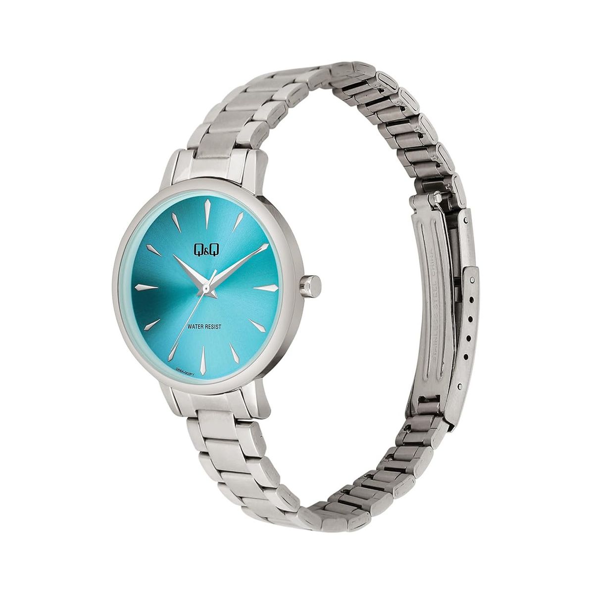 Q&Q - Reloj Q&Q Mujer Plateado con Brazalete Metálico - Resistente al Agua Ideal Regalo para Dama