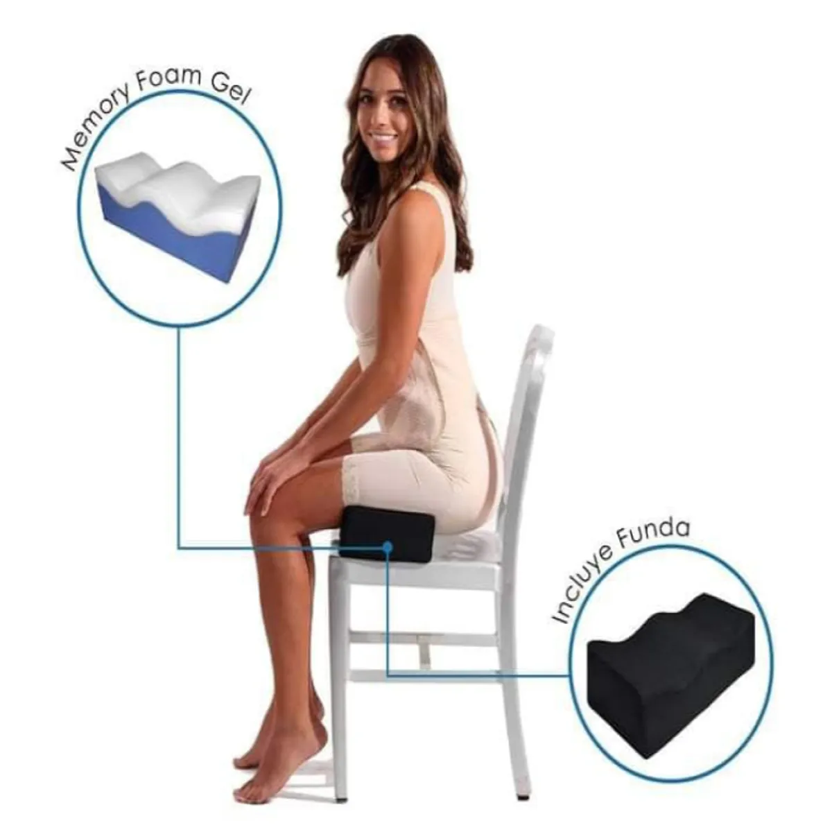 GENERICO - COJIN  DE ASIENTO BBL POST CIRUJIA  GLUTEOS