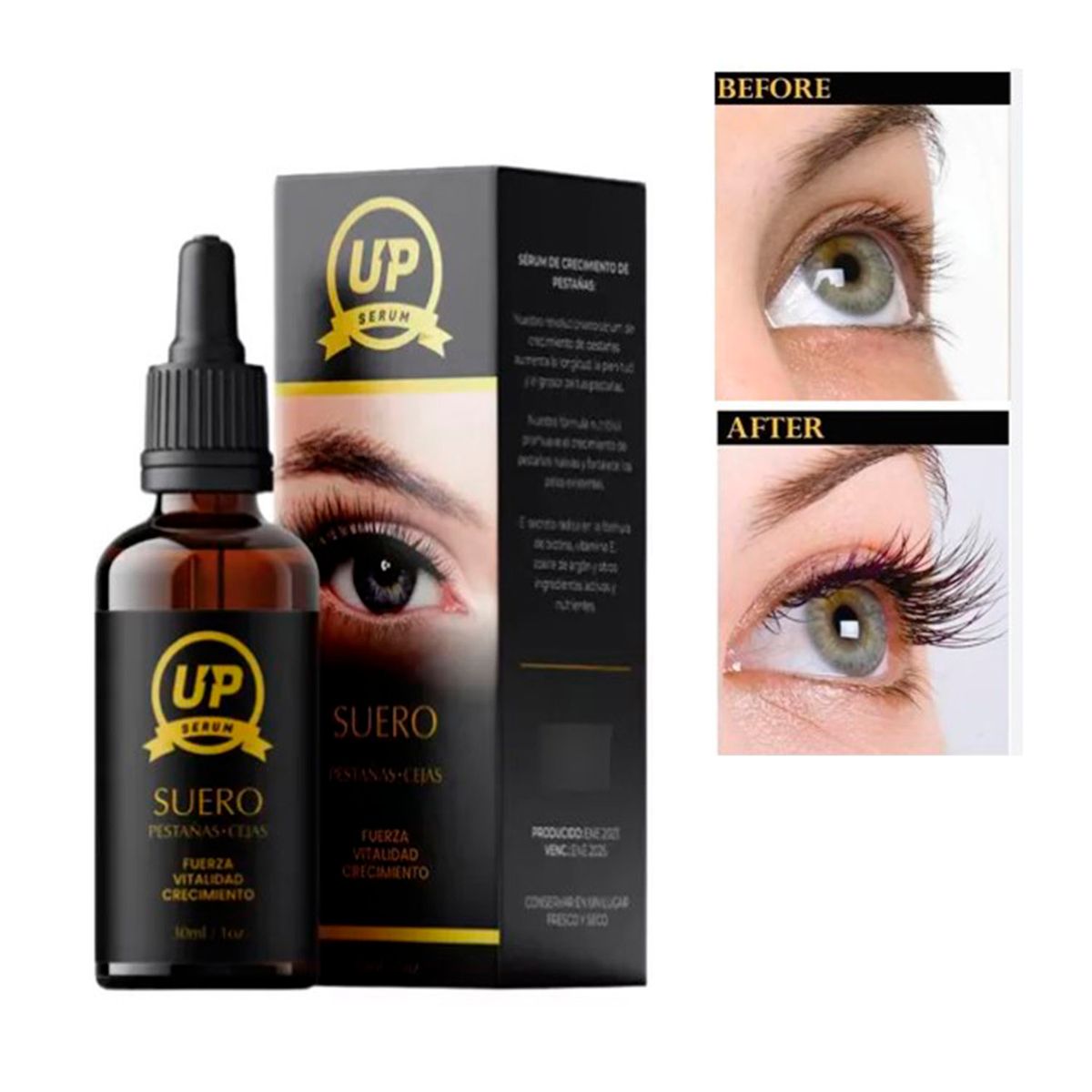 GENERICO - revilizador y crecimiento De Pestañas Y Cejas 30 Ml