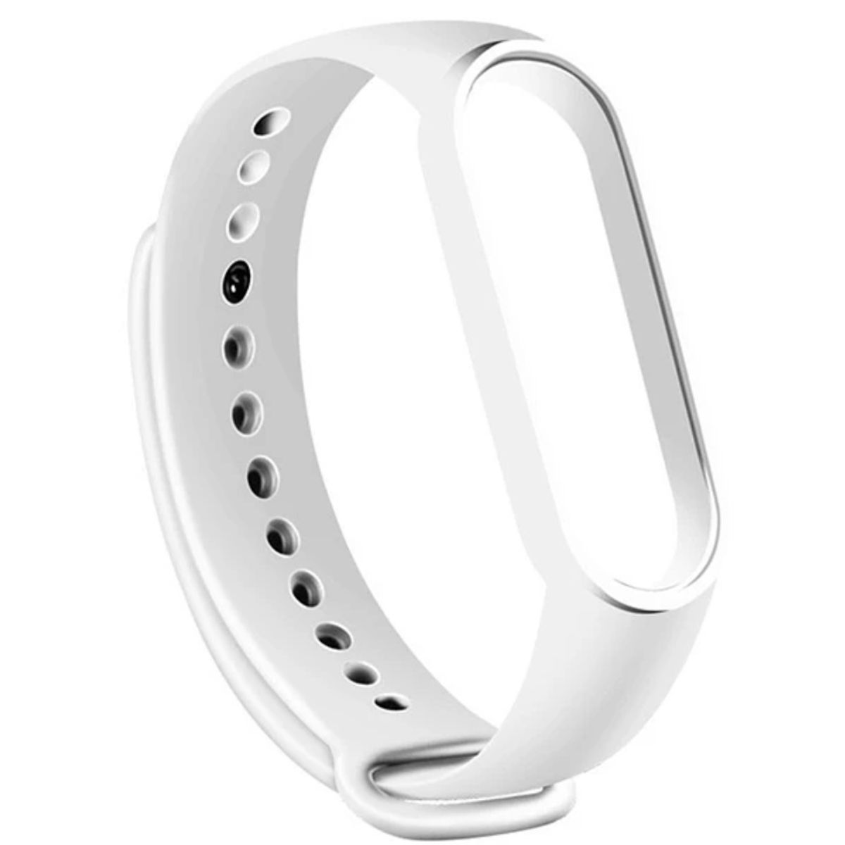 CASE - Correa de Silicona para Xiaomi Smart Band 5 6 y 7 - BLANCO