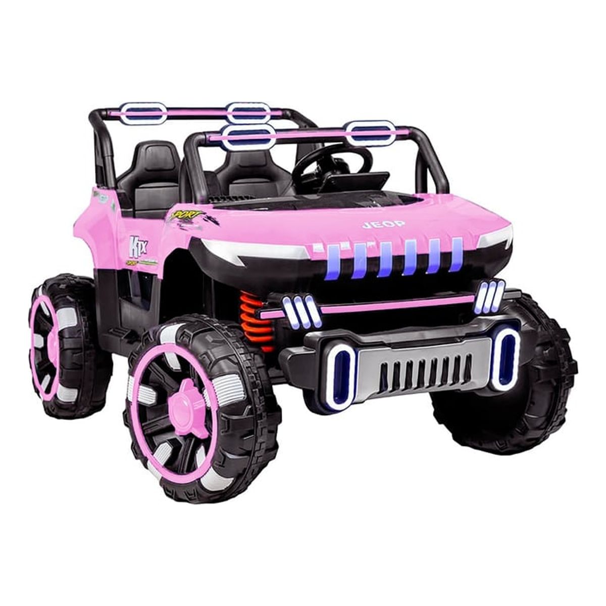 TOYUN TOYUN - Auto electrico 4x4 Rosado con Control Remoto 12v