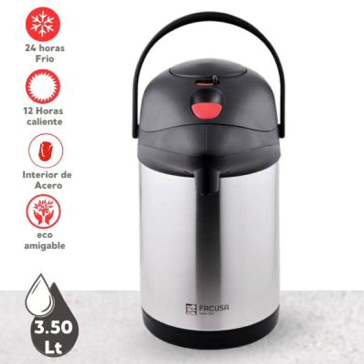 FACUSA - TERMO NOVA 3.50 LT STAINLESS SIFON