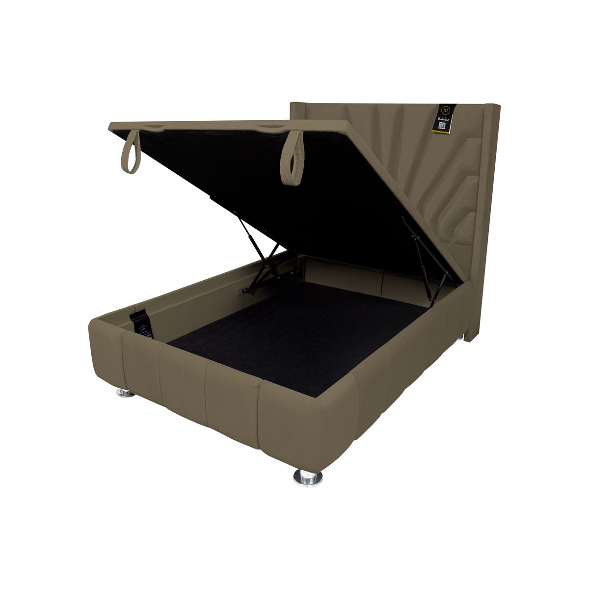 BH BARAKA HOME PREMIUM - Box Espacio Nube + Cabecera Emperatriz Lecco 2 Plz - Beige Oscuro