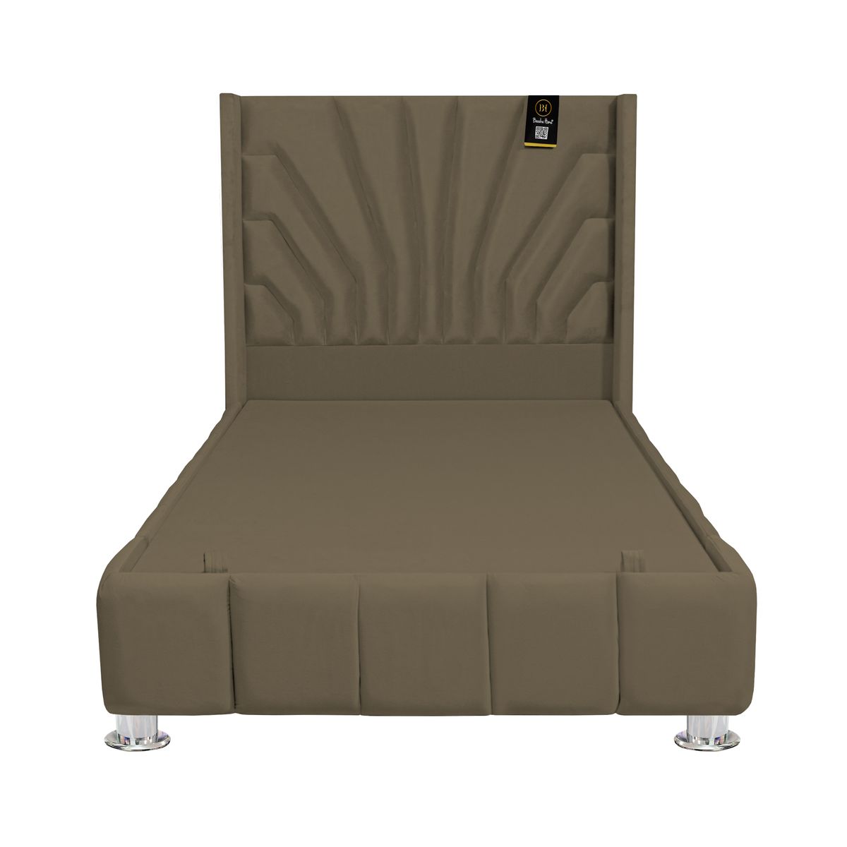 BH BARAKA HOME PREMIUM - Box Espacio Nube + Cabecera Emperatriz Lecco 2 Plz - Beige Oscuro