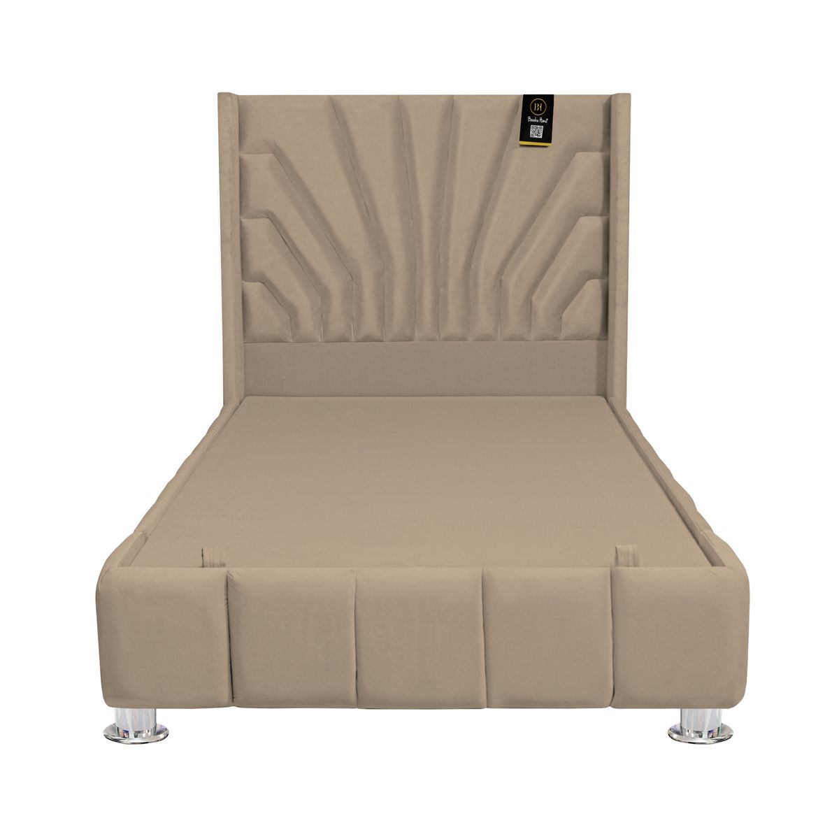 BH BARAKA HOME PREMIUM - Box Espacio Nube + Cabecera Emperatriz Lecco 2 Plz - Beige Claro