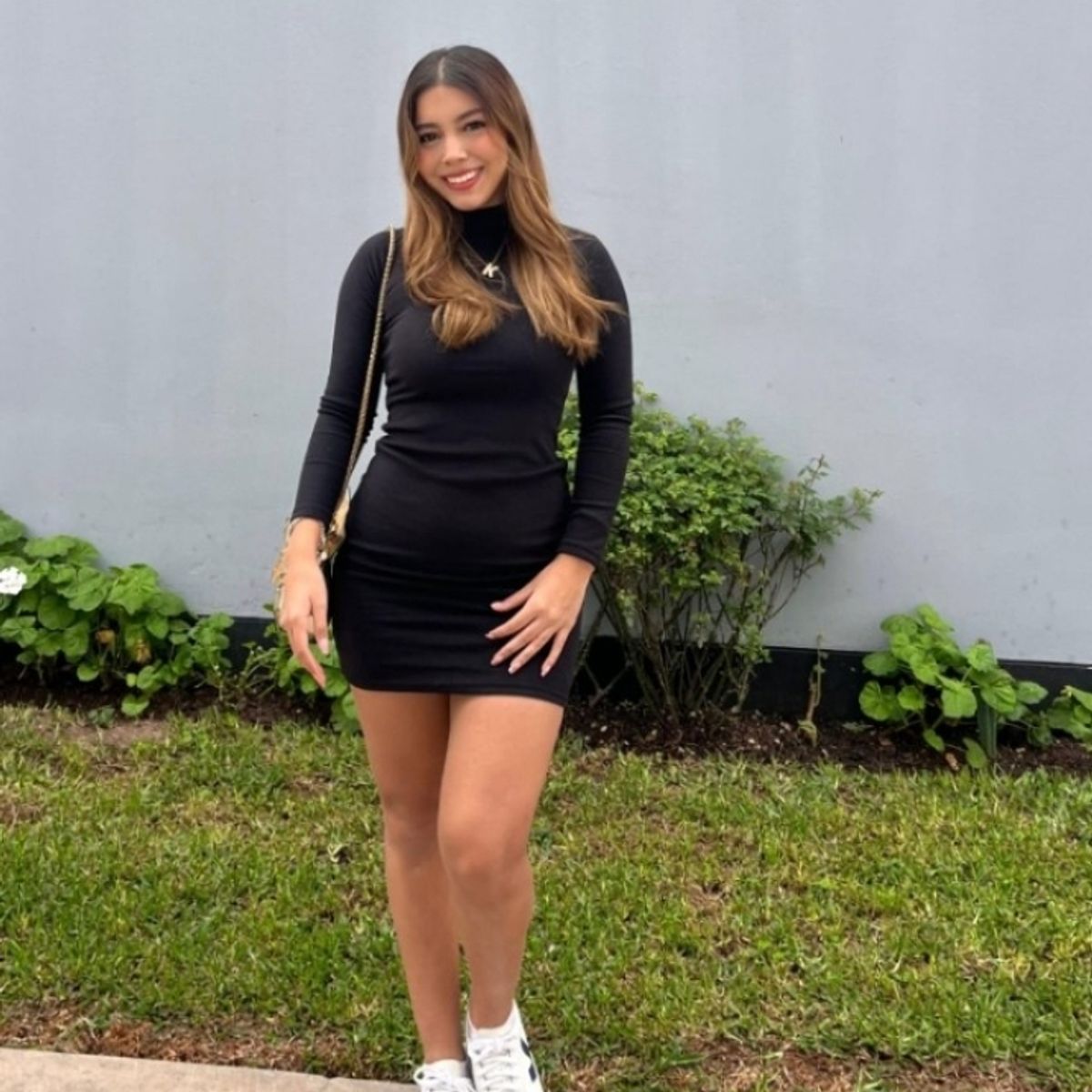 GENERICO - VESTIDO CUELLO ALTO CASUAL DAMA INVIERNO