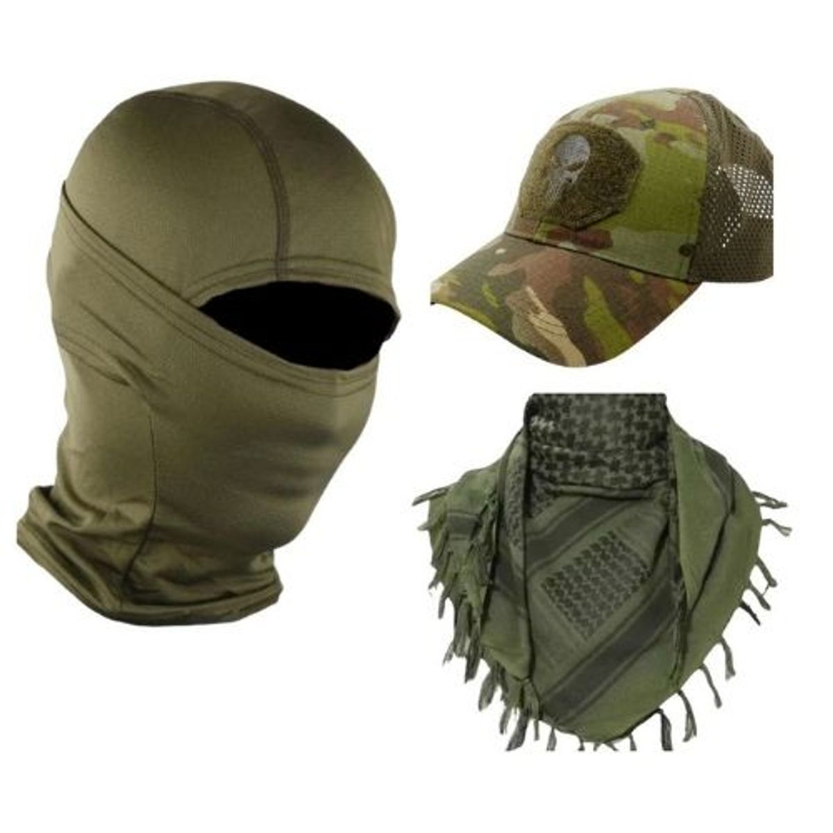 GENERICO - Pasamontañas Shemag y Gorro