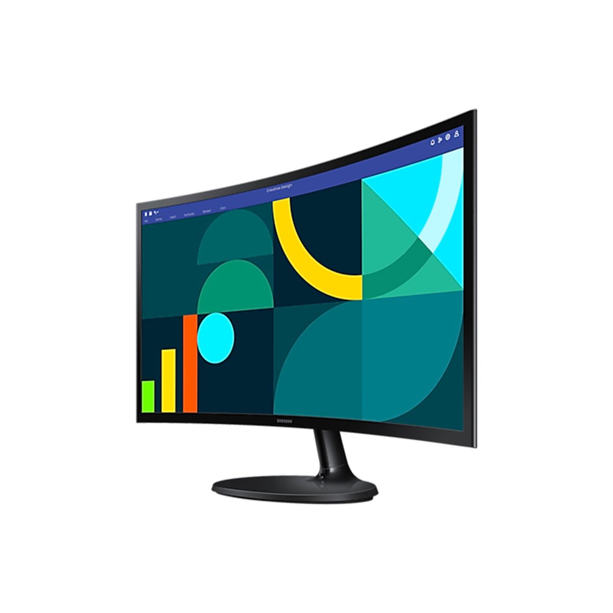 SAMSUNG - Monitor Samsung LS24D360GALXPE 24 FHD 1920x1080 VA Curvo