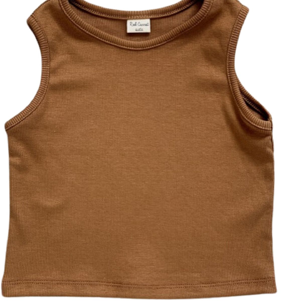 RED CARROT - Top de algodon marron