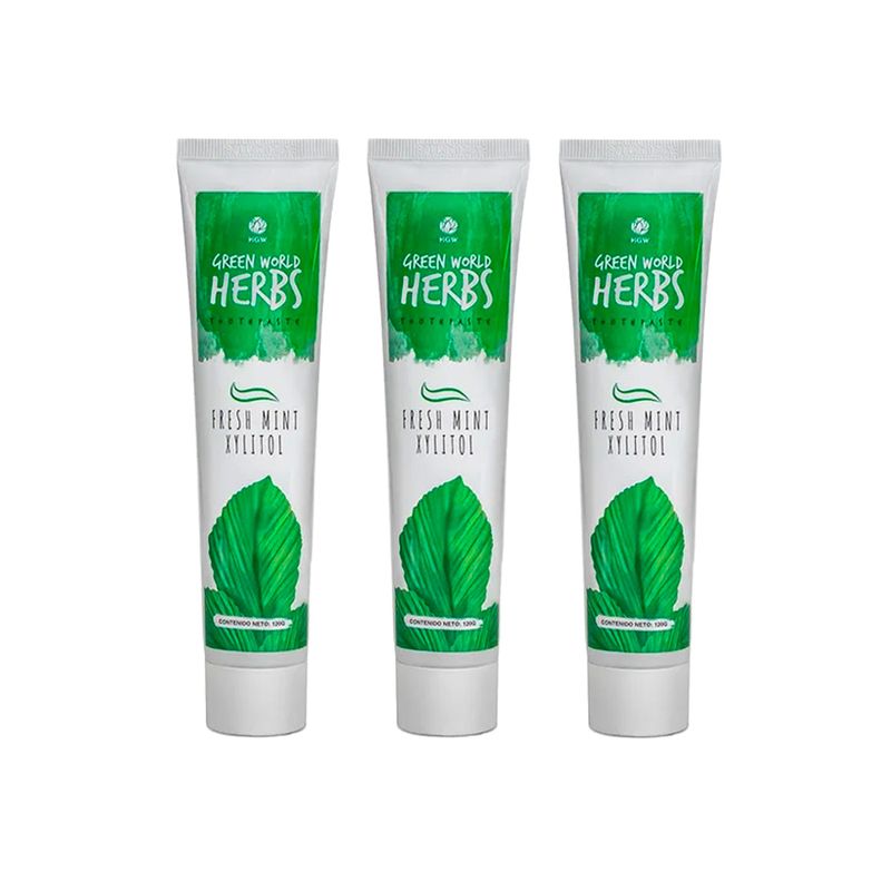 GENERICO - Crema Dental Green world Herbs 120gr HGW 3 und