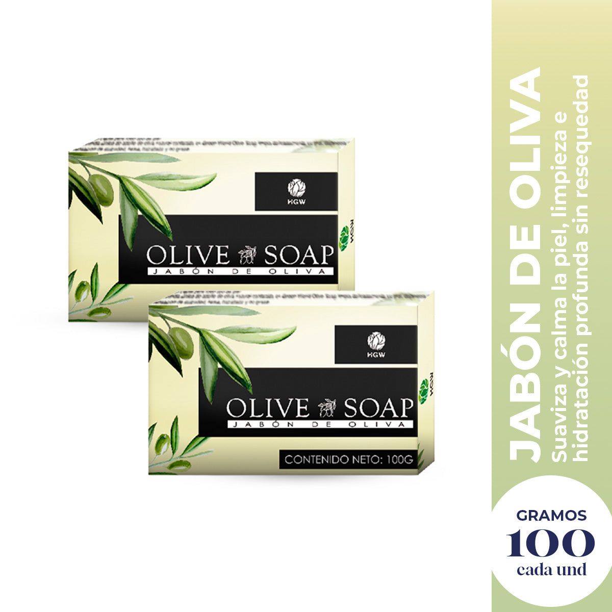 GENERICO - Jabón Corporal de Oliva 100gr HGW 2 und