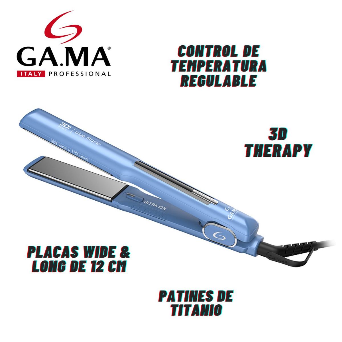 GAMA - Alisador Starlight 3D Blue Titanio Gama BECHS0000002439