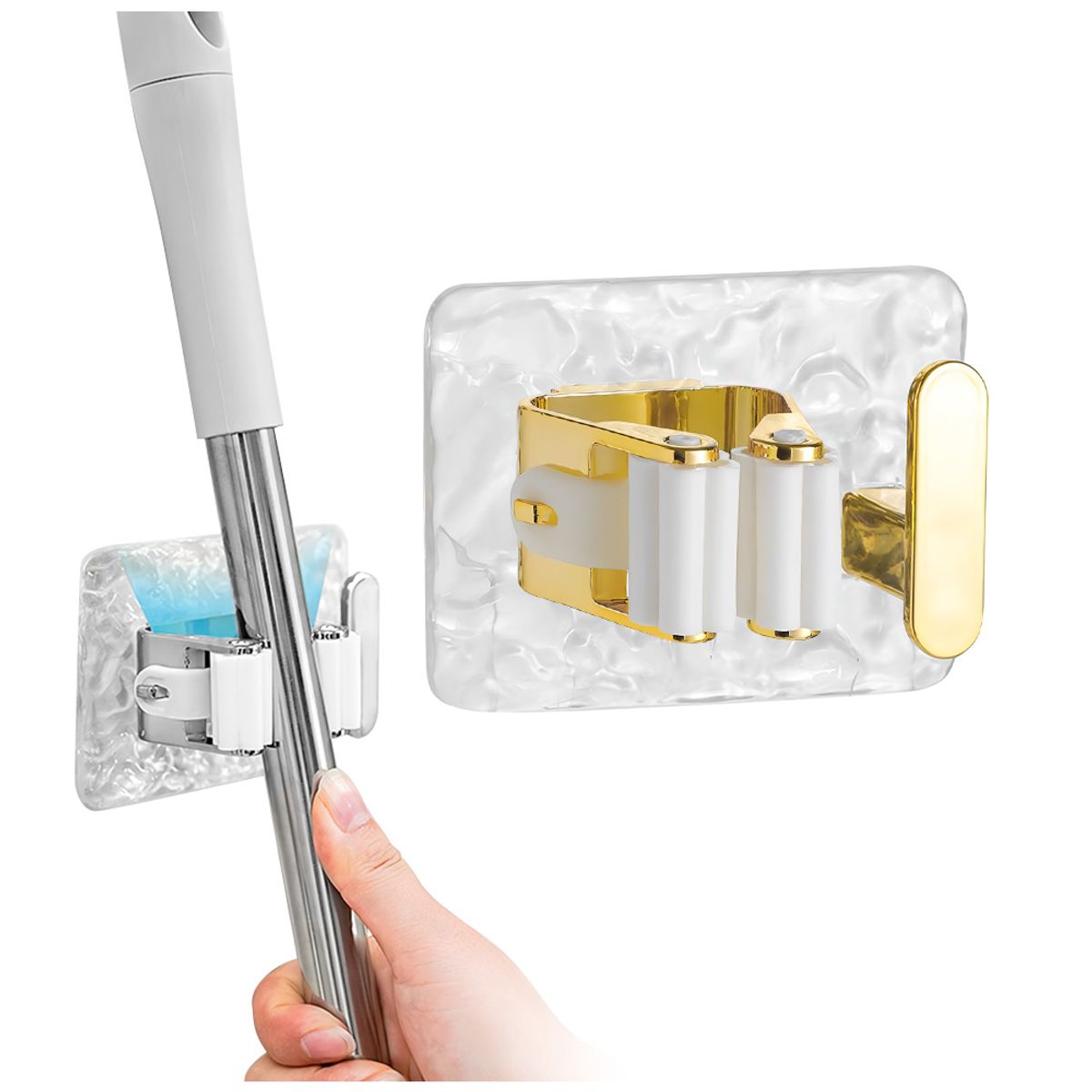 KELLER - Colgador de Escobas con Adhesivo MS3