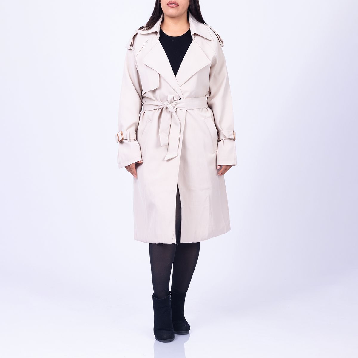 MOCALY - Gabardina Clásica de Media Estación