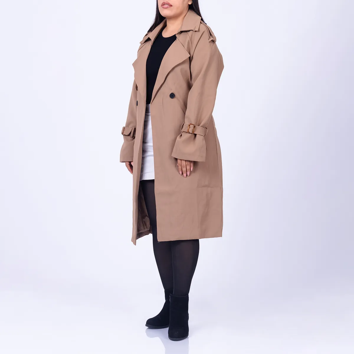 MOCALY - Gabardina Clásica de Media Estación