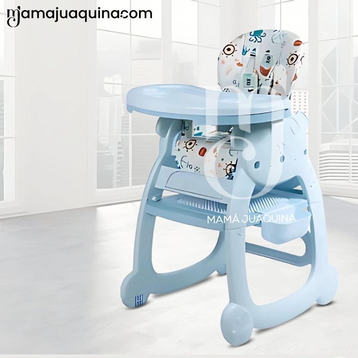 BABY - Silla de Comer de Lujo «ARTTIE» Edición Limitada Light Blue