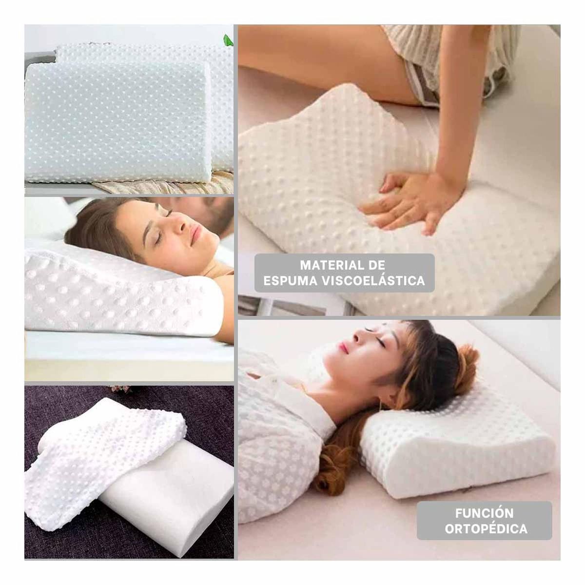 RYBIU IMPORT - Pack4 Cojin para Dolor Cervical Y+Ligas de Regalo