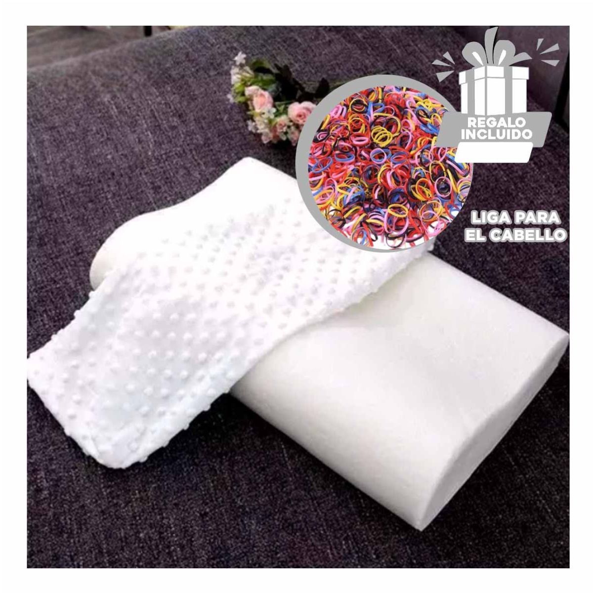 GENERICO - Pack9 Cojin para Dolor Cervical Y+Ligas de Regalo