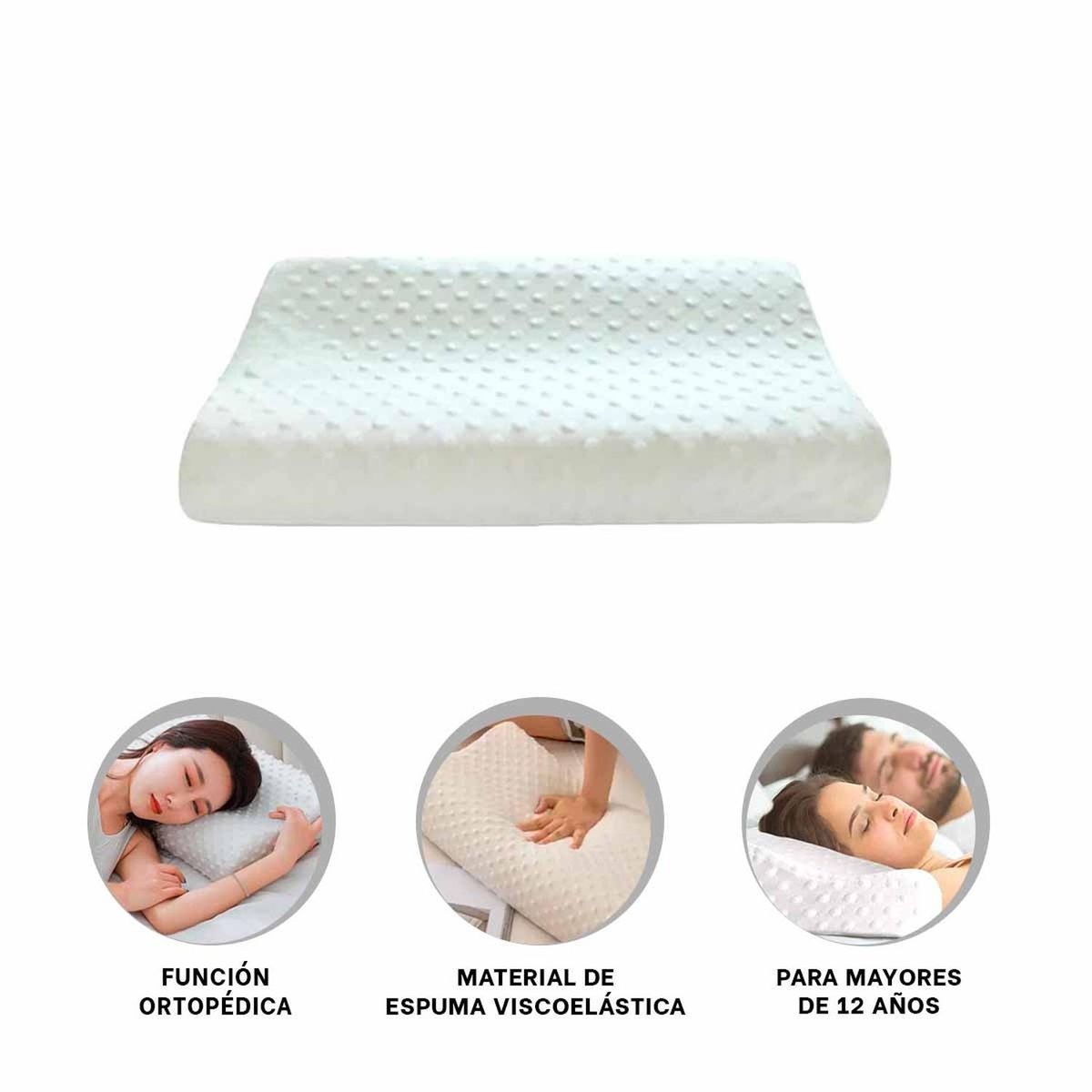 RYBIU IMPORT - Pack12 Cojin para Dolor Cervical Y+Ligas de Regalo