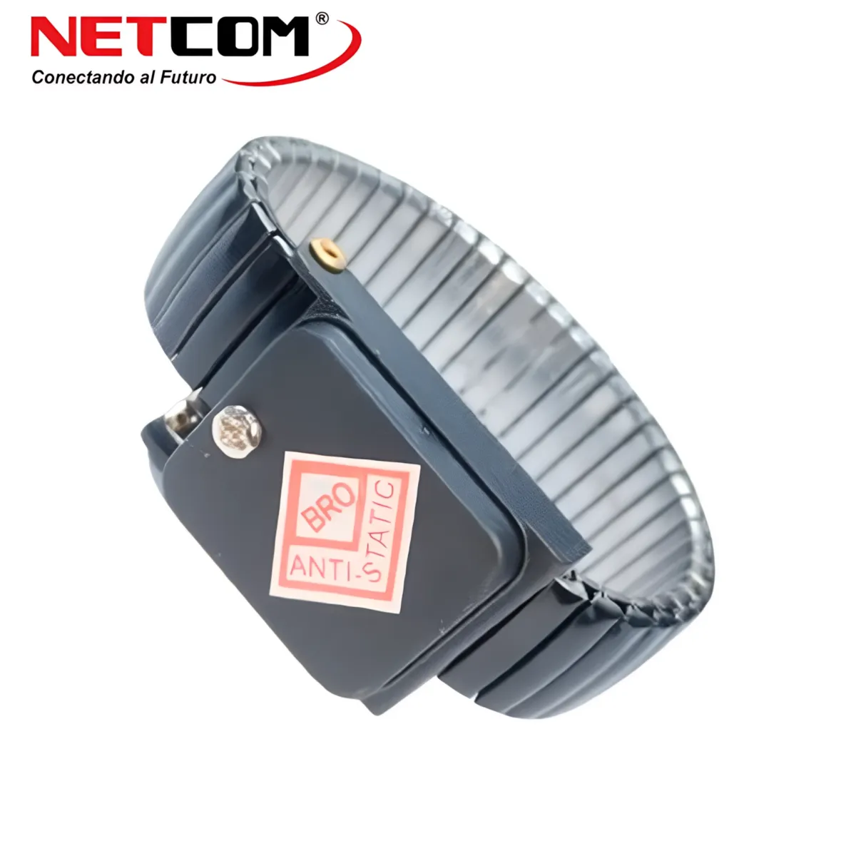 NETCOM - PULSERA ANTIESTÁTICO INALÁMBRICA DE ACERO INOXIDABLE NETCOM
