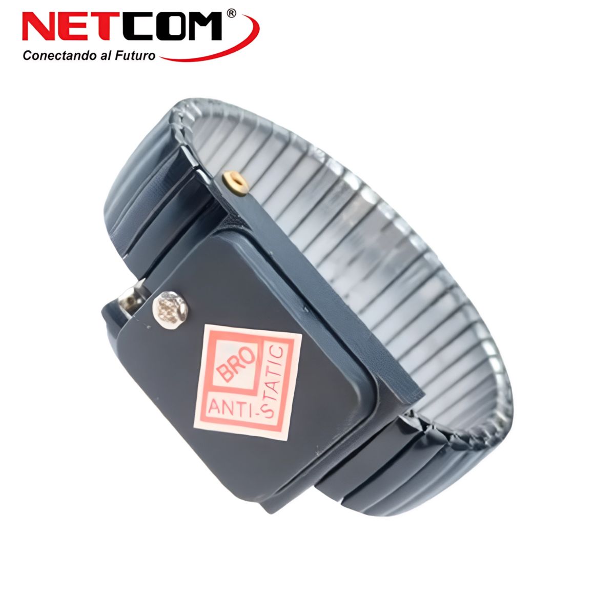 NETCOM - PULSERA ANTIESTÁTICO INALÁMBRICA DE ACERO INOXIDABLE NETCOM